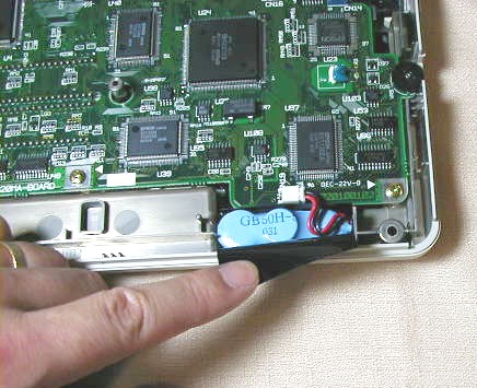 PC-286BOOK 内蔵バックアップ電池