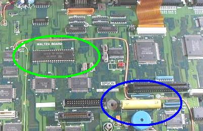 PC-286L CPUと内蔵バックアップ電池